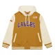 Dusted hooded la lakers polyester jacket