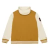 Dusted hooded new jersey devils browncream polyester jacket
