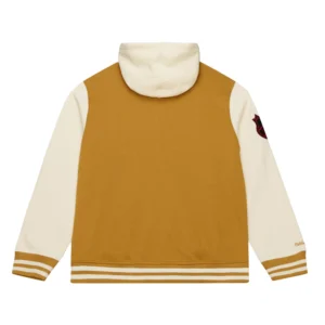 Dusted hooded new jersey devils browncream polyester jacket