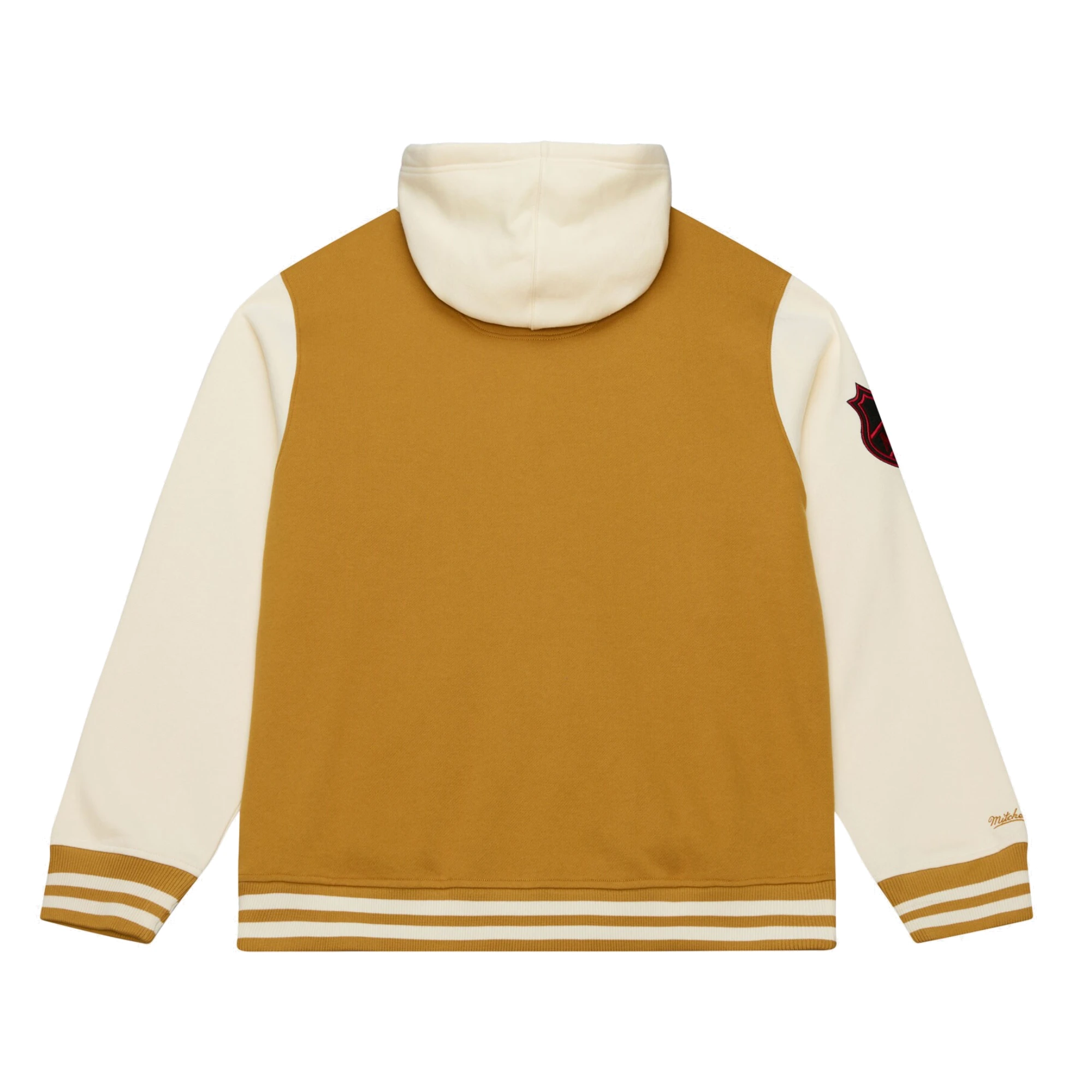 Dusted hooded new jersey devils browncream polyester jacket