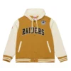 Dusted hooded oakland raiders polyester jacket