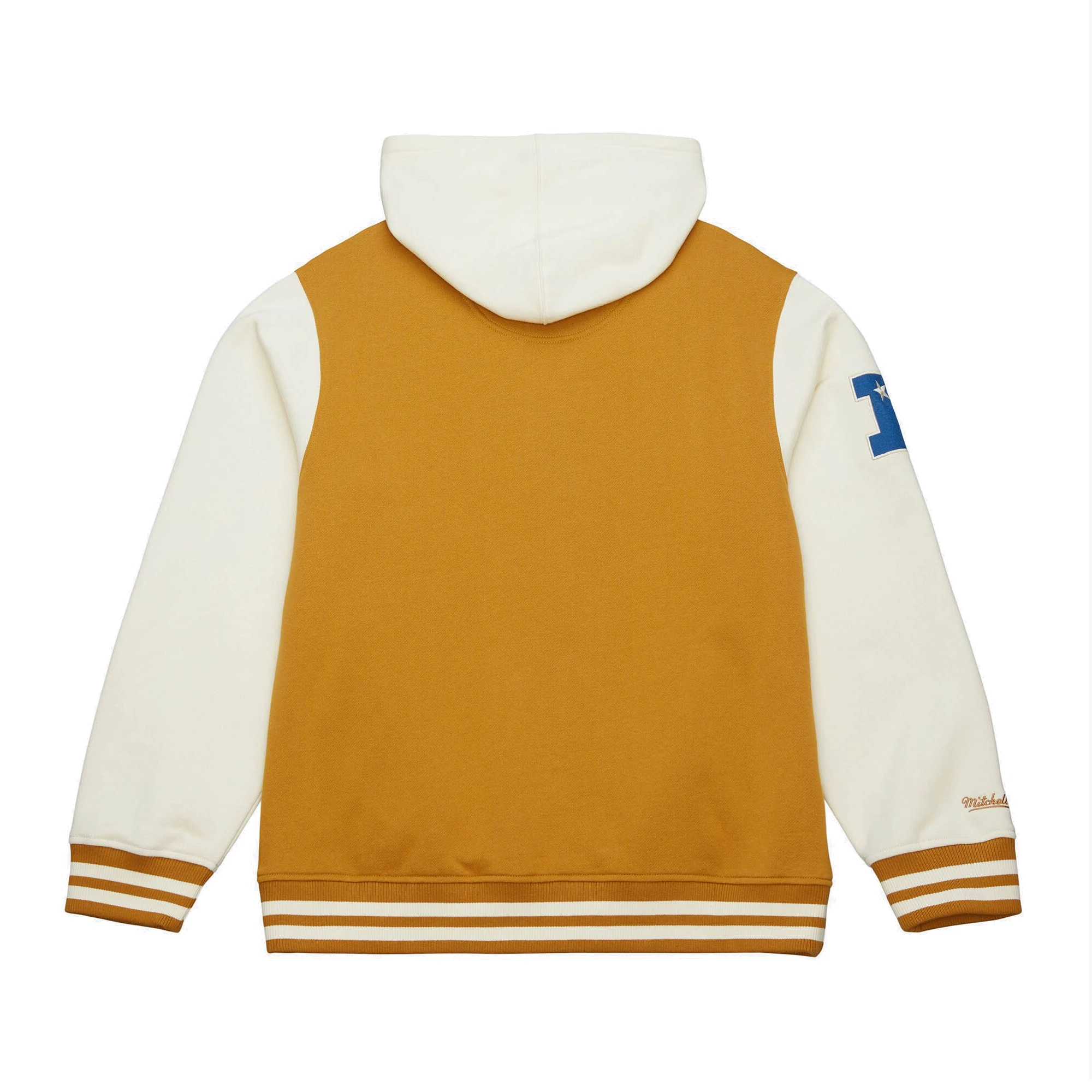 Dusted hooded philadelphia eagles browncream polyester jacket