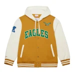 Philadelphia Eagles Brown/Cream Dusted Hooded Jacket