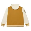 Dusted hooded pittsburgh penguins browncream polyester jacket