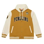 Pittsburgh Penguins Brown/Cream Dusted Hooded Jacket
