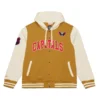 Dusted hooded washington capitals polyester jacket