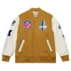 Dusted varsity detroit lions brown jacket