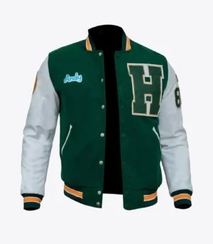 Eddie munson stranger things letterman green jacket