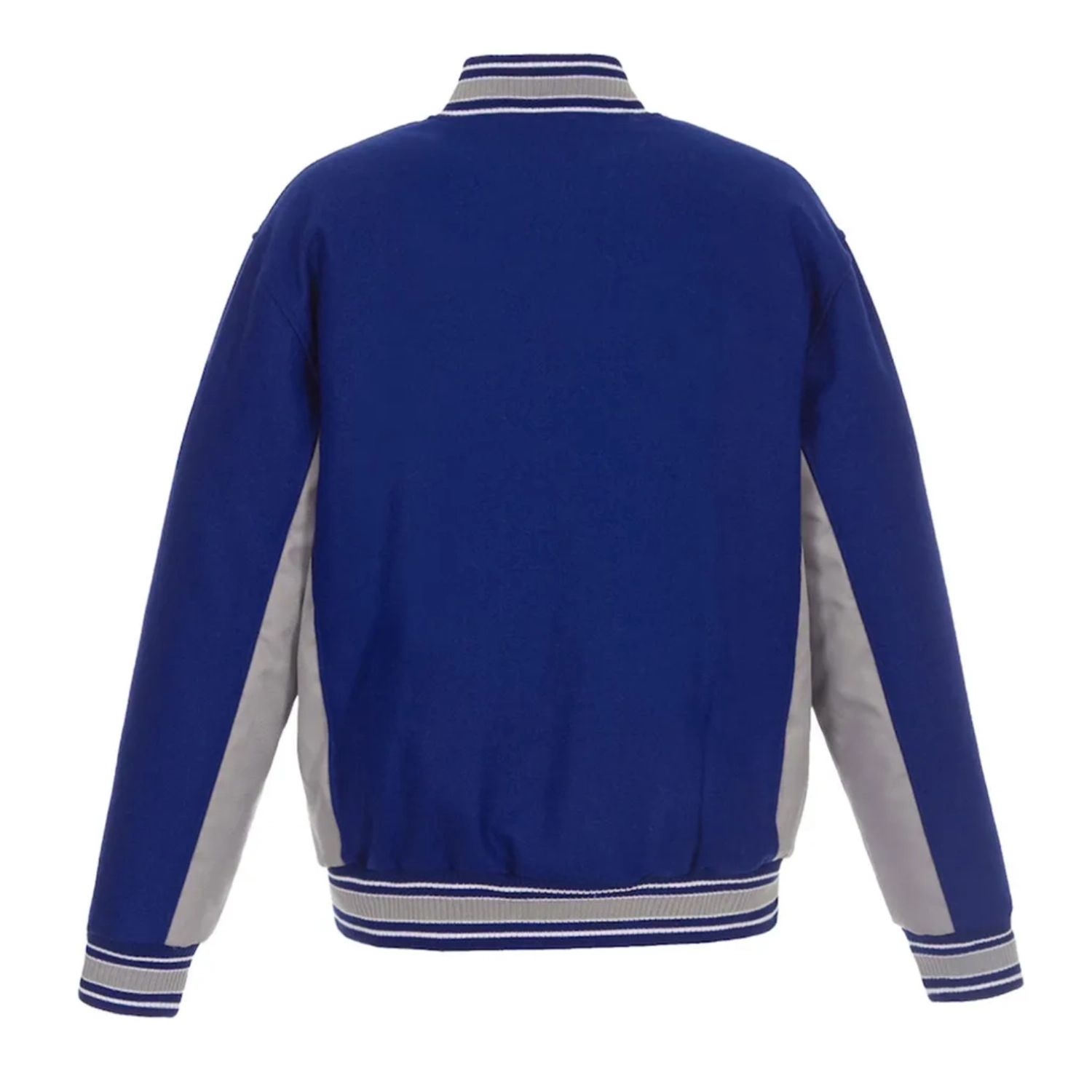 Edmonton oilers accent wool varsity jacket