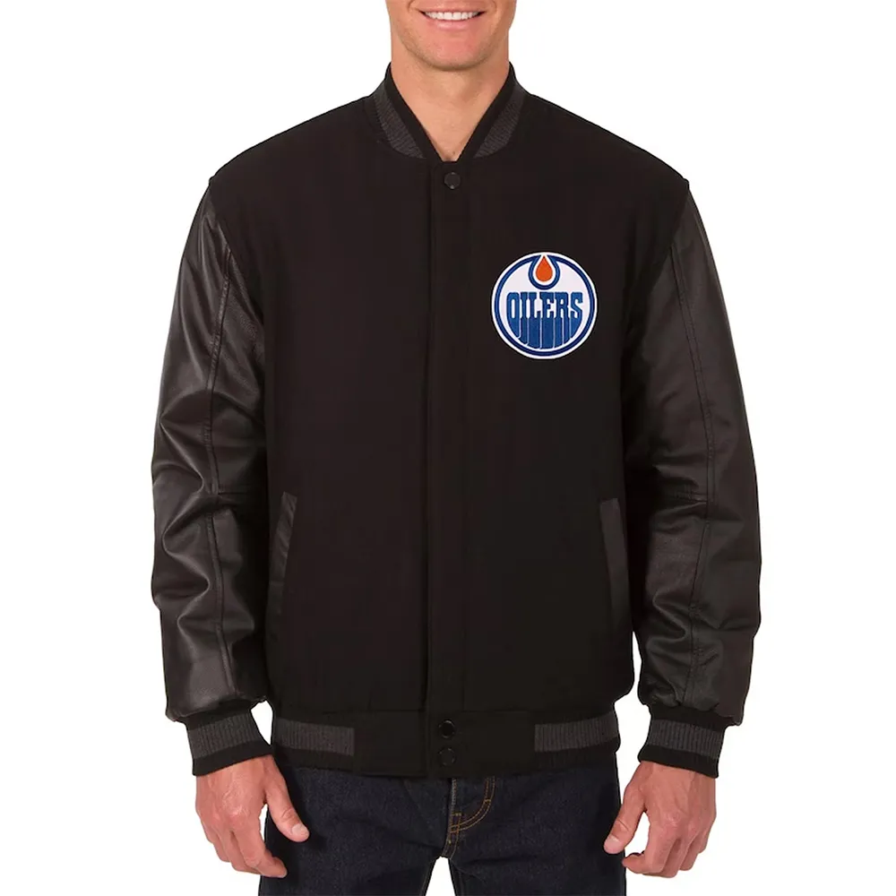 Edmonton oilers one color jacket