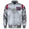 Exclusive new york giants gray satin jacket