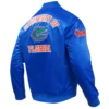 Florida am rattlers classic satin blue varsity jacket