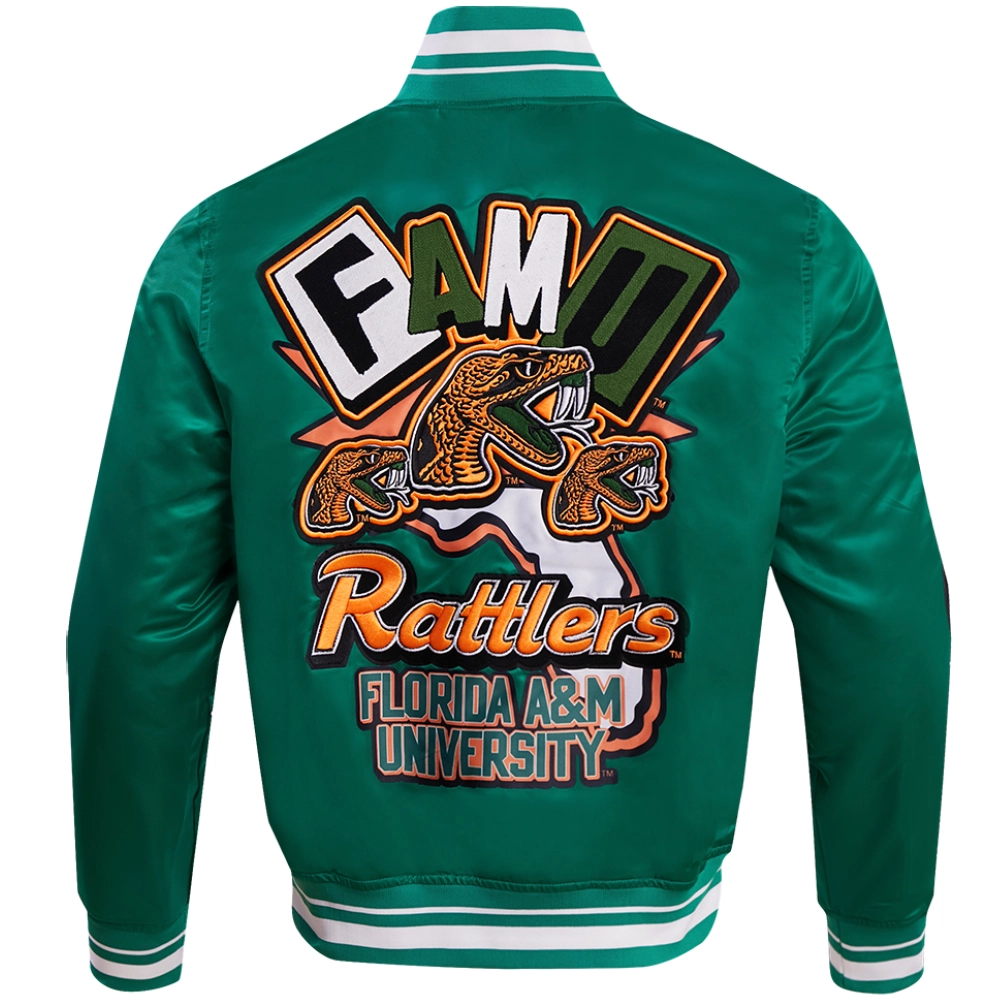 Florida am rattlers pro standard homecoming rib satin jacket