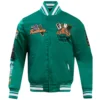 Florida am rattlers pro standard homecoming rib satin varsity jacket