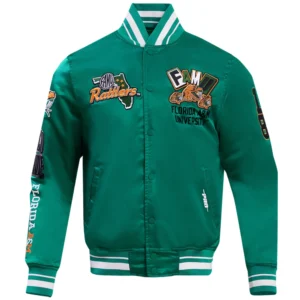 Florida am rattlers pro standard homecoming rib satin varsity jacket
