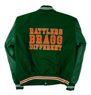 Florida am university motto 30 green wool leather varsity jacket 2
