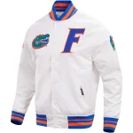 Florida Gators Classic White Satin Jacket
