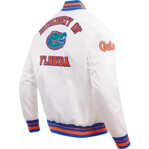 Florida gators classic white varsity jacket