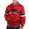 Florida panthers home game satin varsity jacket red 1