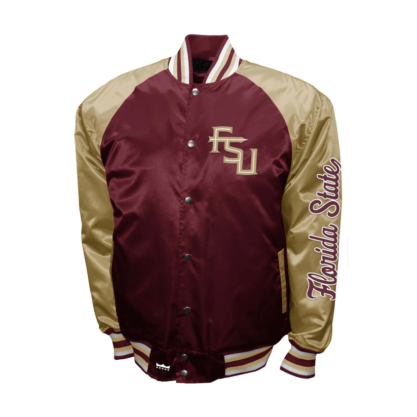 Florida state seminoles franchise club the game satin varsity jacket 1