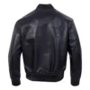 Full black leather chicago bulls washed vanguard logo varsity