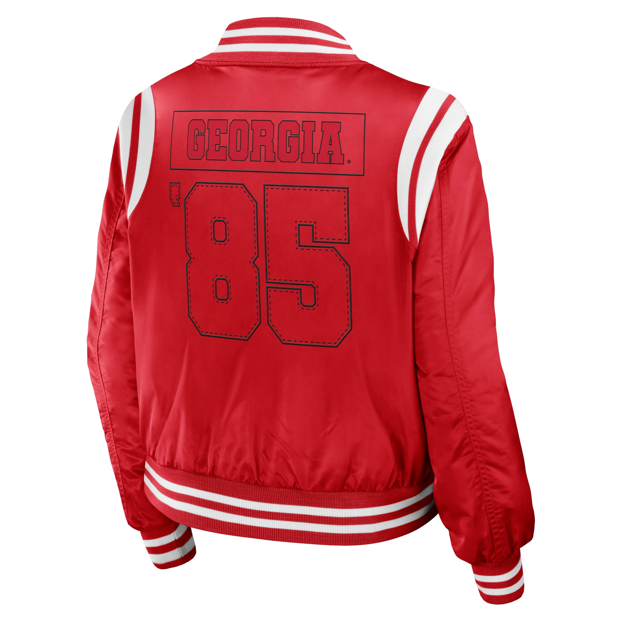 Georgia bulldogs womens full zip bomber jacket
