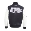 Golden state valkyries classic wool and leather varsity jacket
