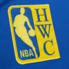 Golden state warriors cooperstown full snap satin varsity jacket