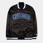 Golden State Warriors Exclusive Black Satin Jacket