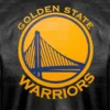 Golden state warriors leather varsity jacket black 3