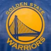 Golden state warriors leather varsity jacket blue 3