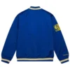Golden state warriors og 20 full snap satin varsity jacket 2