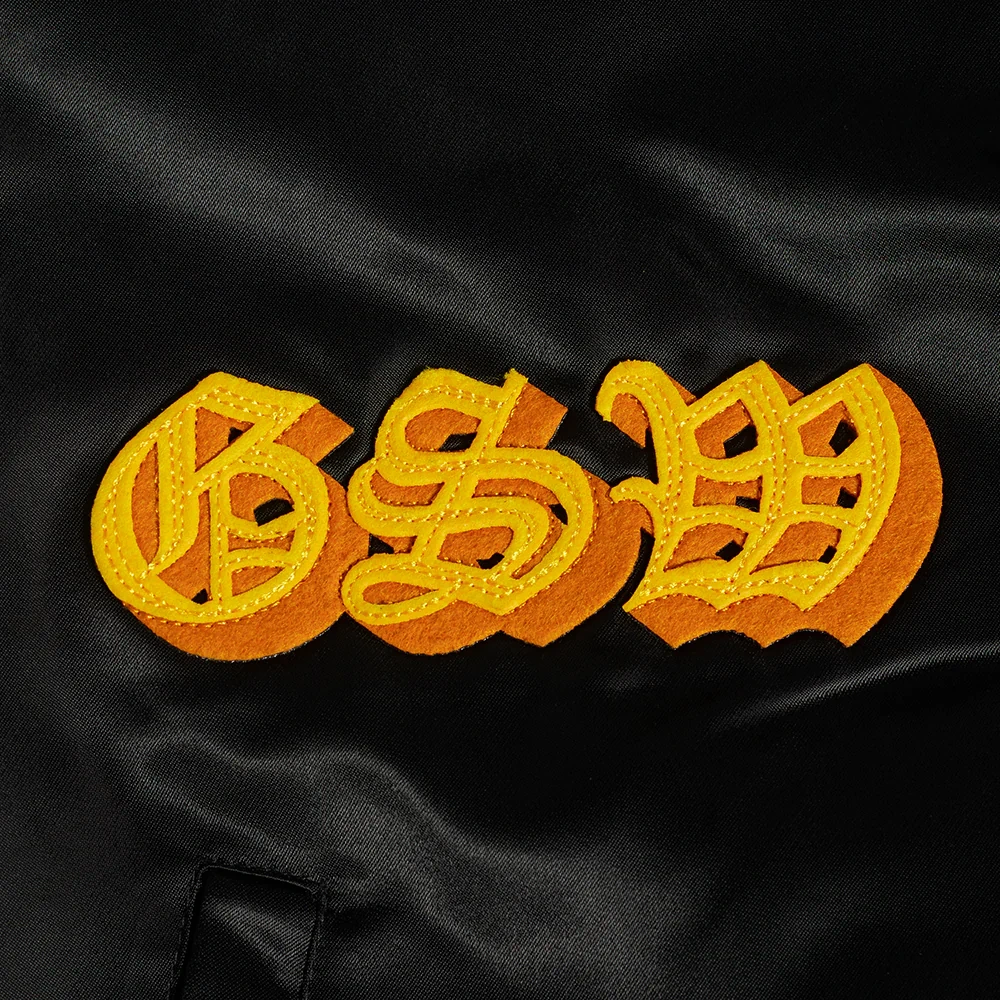 Golden state warriors old english black patch