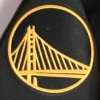 Golden state warriors pro standard chest bay area black varsity jacket 7
