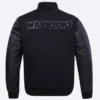 Golden state warriors pro standard triple black varsity jacket 4