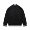 Golden state warriors raglan full snap satin varsity jacket 1