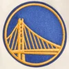 Golden state warriors retro classic full snap satin varsity jacket cream 7
