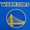 Golden state warriors retro classic woolleather varsity jacket blue white 6