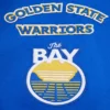 Golden state warriors retro classic woolleather varsity jacket blue white 8