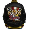 Grambling state tigers homecoming black satin jacket
