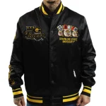 Grambling State Tigers Homecoming Full-Snap Black Satin Jacket