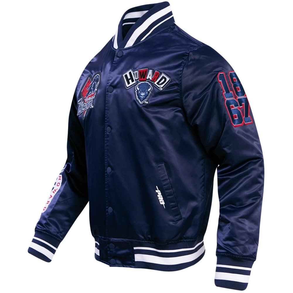 Grambling state tigers homecoming rib knitted satin navy jacket