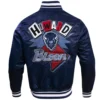 Grambling state tigers homecoming rib knitted satin varsity jacket