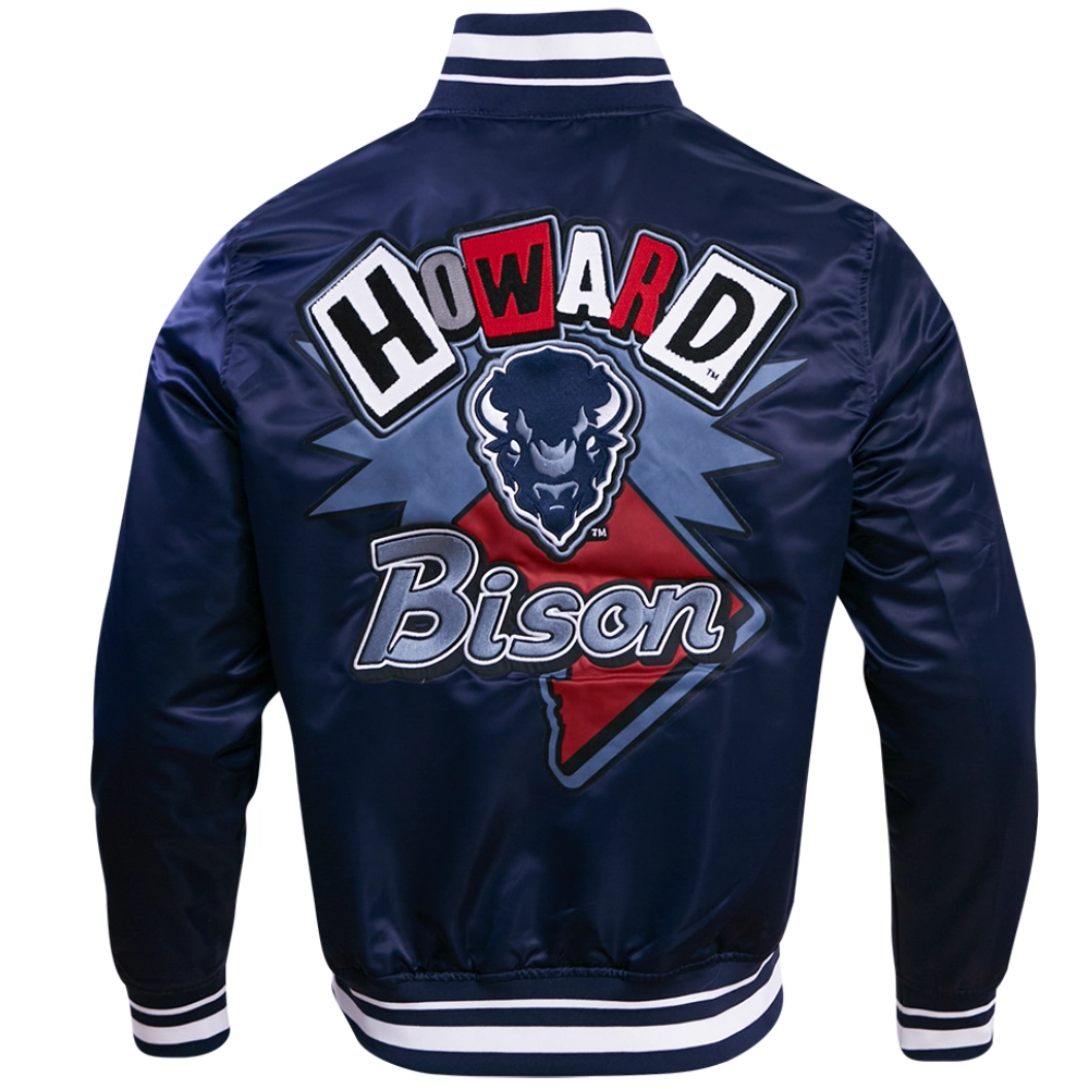 Grambling state tigers homecoming rib knitted satin varsity jacket