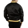Grambling state tigers lightweight satin full snap black jacket
