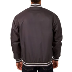 Gray detroit lions poly twill jacket