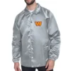 Gray washington commanders coaches jacket