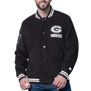 Green bay packers blackout corduroy jacket