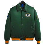 Green Bay Packers Board Bomber Green Satin Jacket