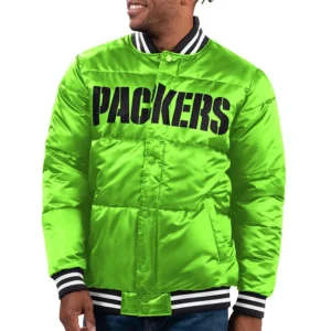 Green bay packers bubble puffer jacket